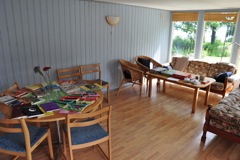Biblioteket börjar fyllas