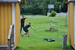 Vind-badminton, en mycket lurig sport!