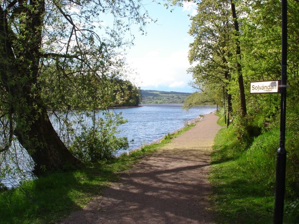 Path along lake Siljan