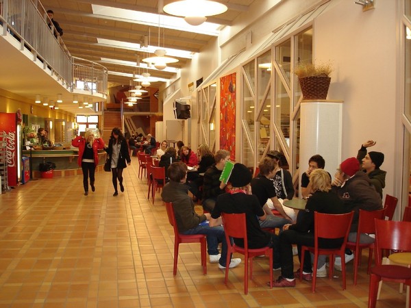 The caf� at Leksands Gymnasium